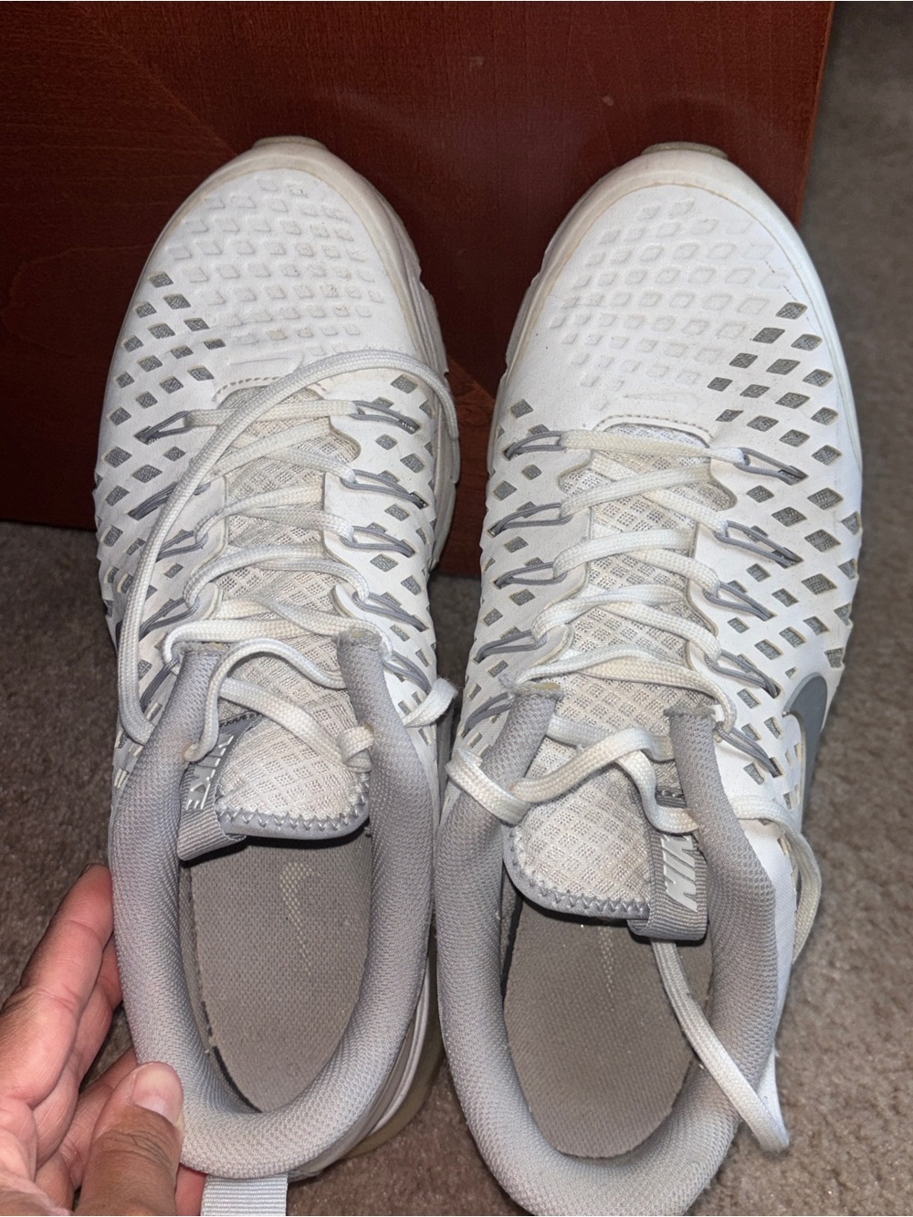 Nike Men's White Athletic Training Shoes